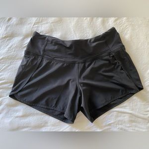 LULULEMON black shorts with pocket